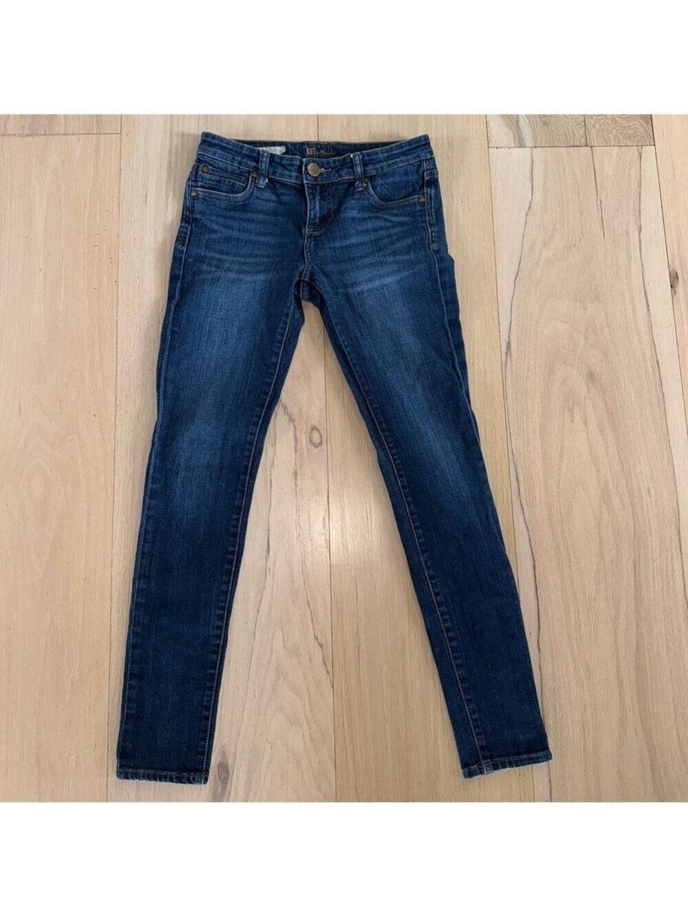 Kut from the Kloth MIA Toothpick Skinny Jeans Medium Wash Size 0